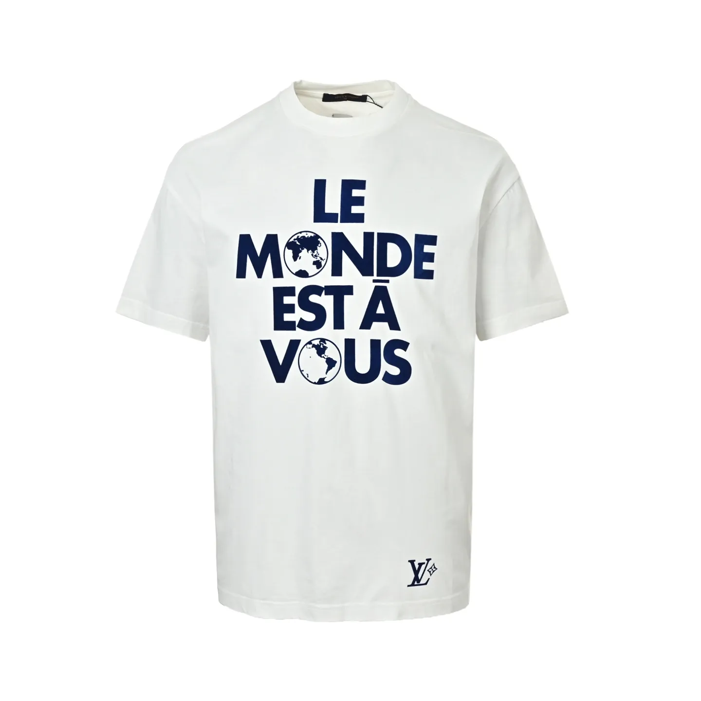Louis Vuitton/Louis Vuitton 25ss earth flocked short sleeves